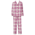 Check flannel pyjamas - Mellow mauve