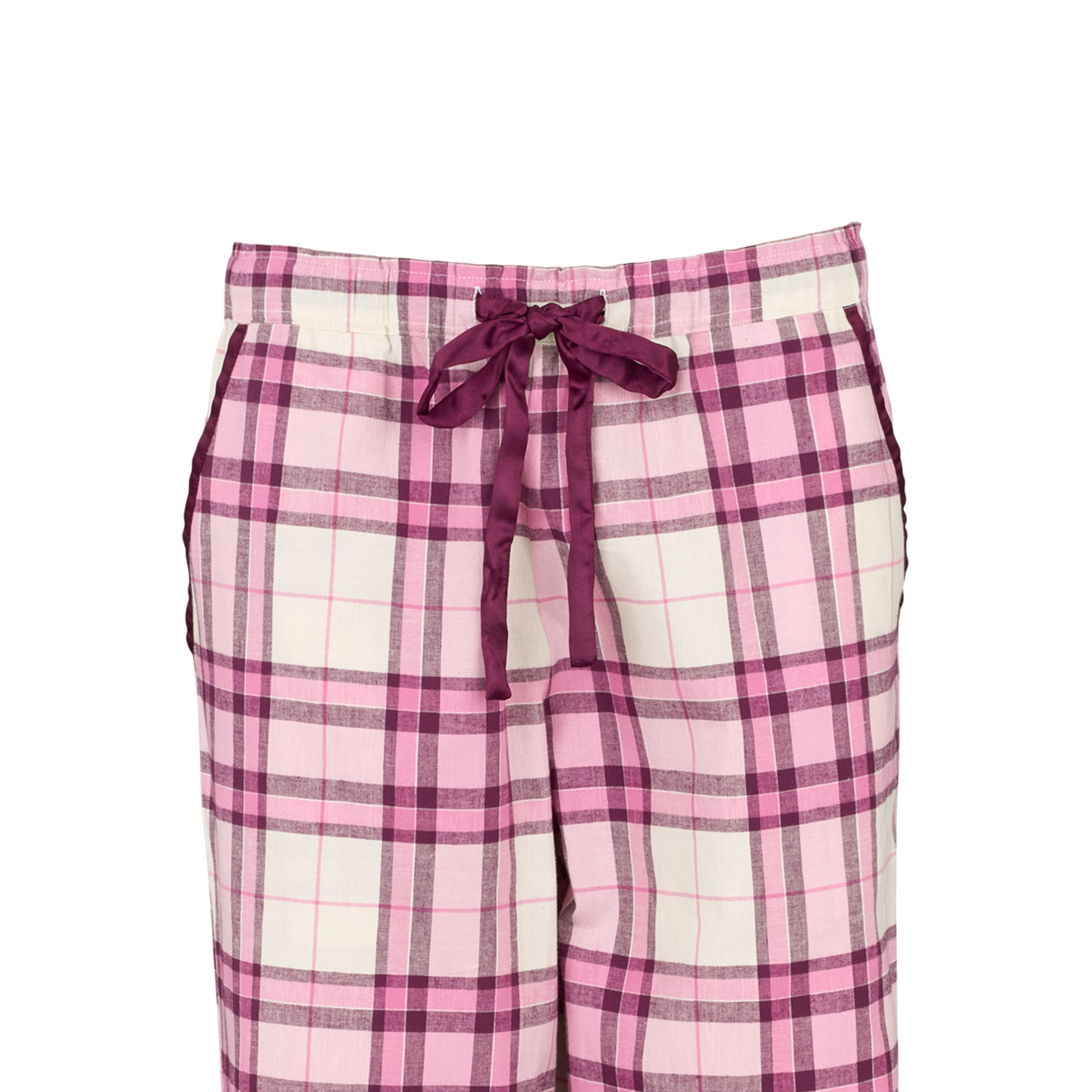 Check flannel pyjamas - Mellow mauve