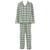 Check flannel pyjamas - Dusty green