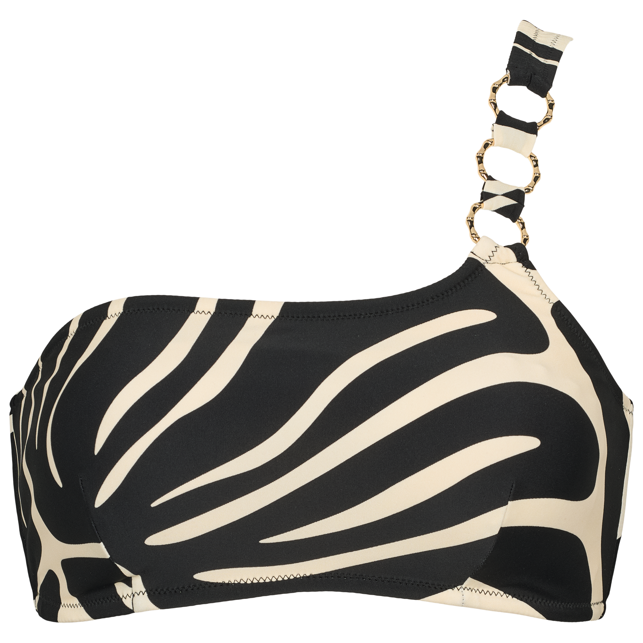 One-shoulder bikini top