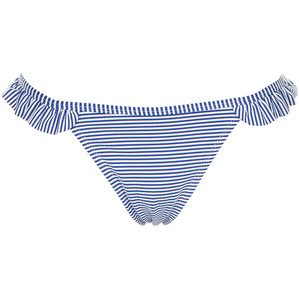 Blå og hvid stribet bikiniunderdel