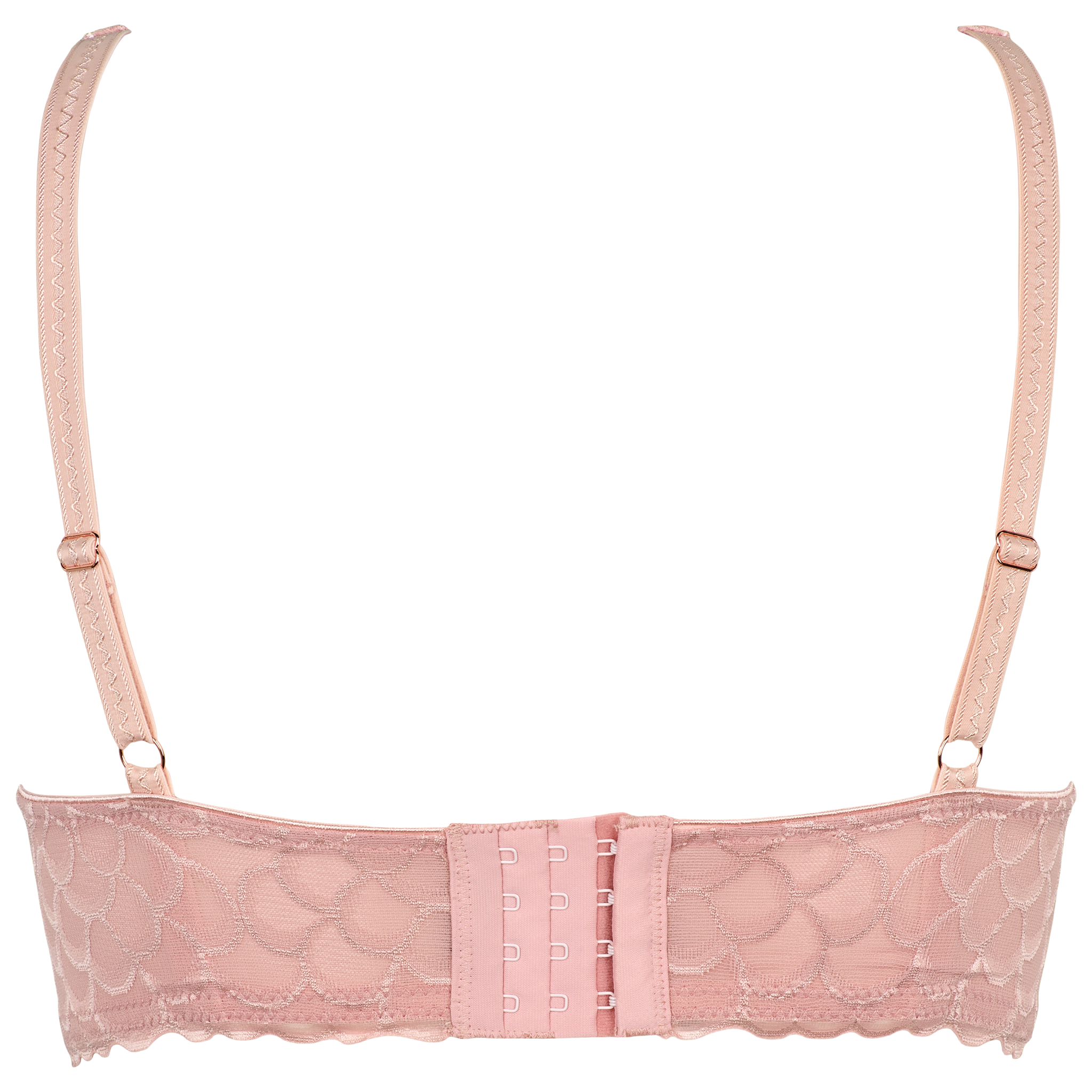 Rosa bh med blondedetaljer