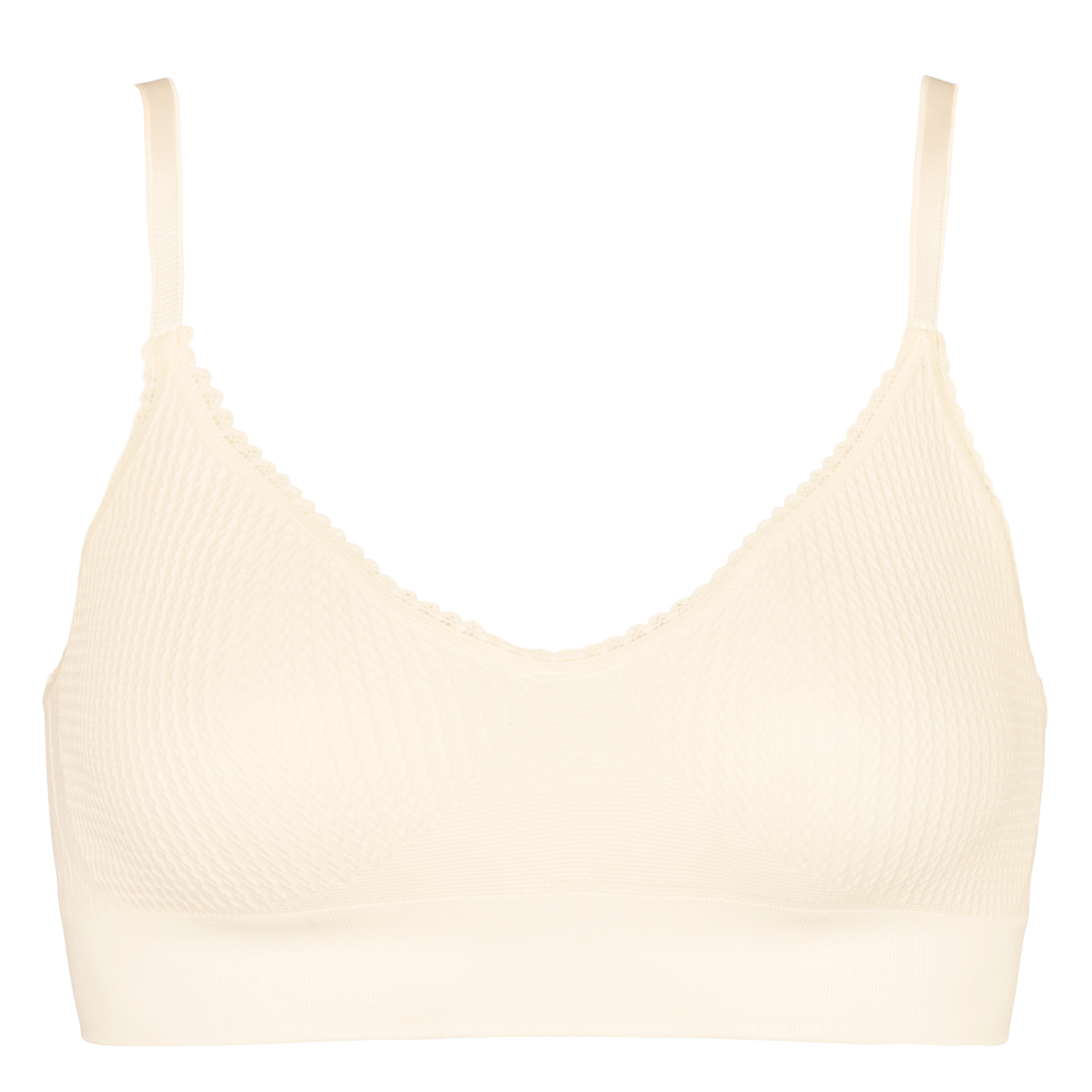 Gul bra top / bøjlefri bh