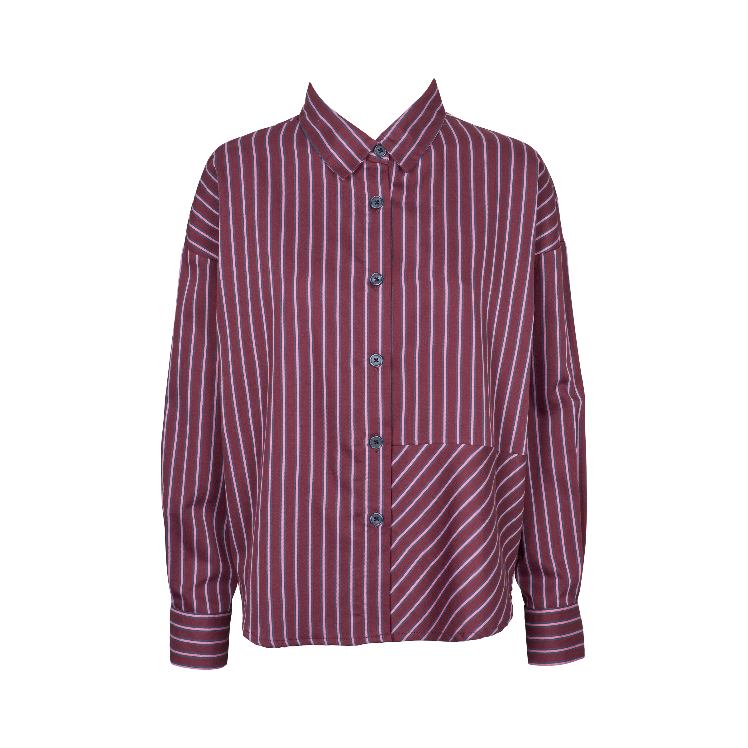 Lillo nightshirt Wine/Midnight Blue forfra