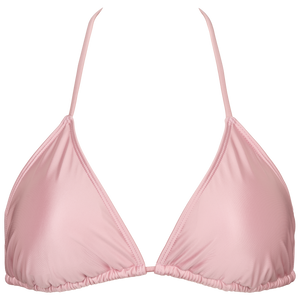 Salento lyserød matallic bikinitop forside