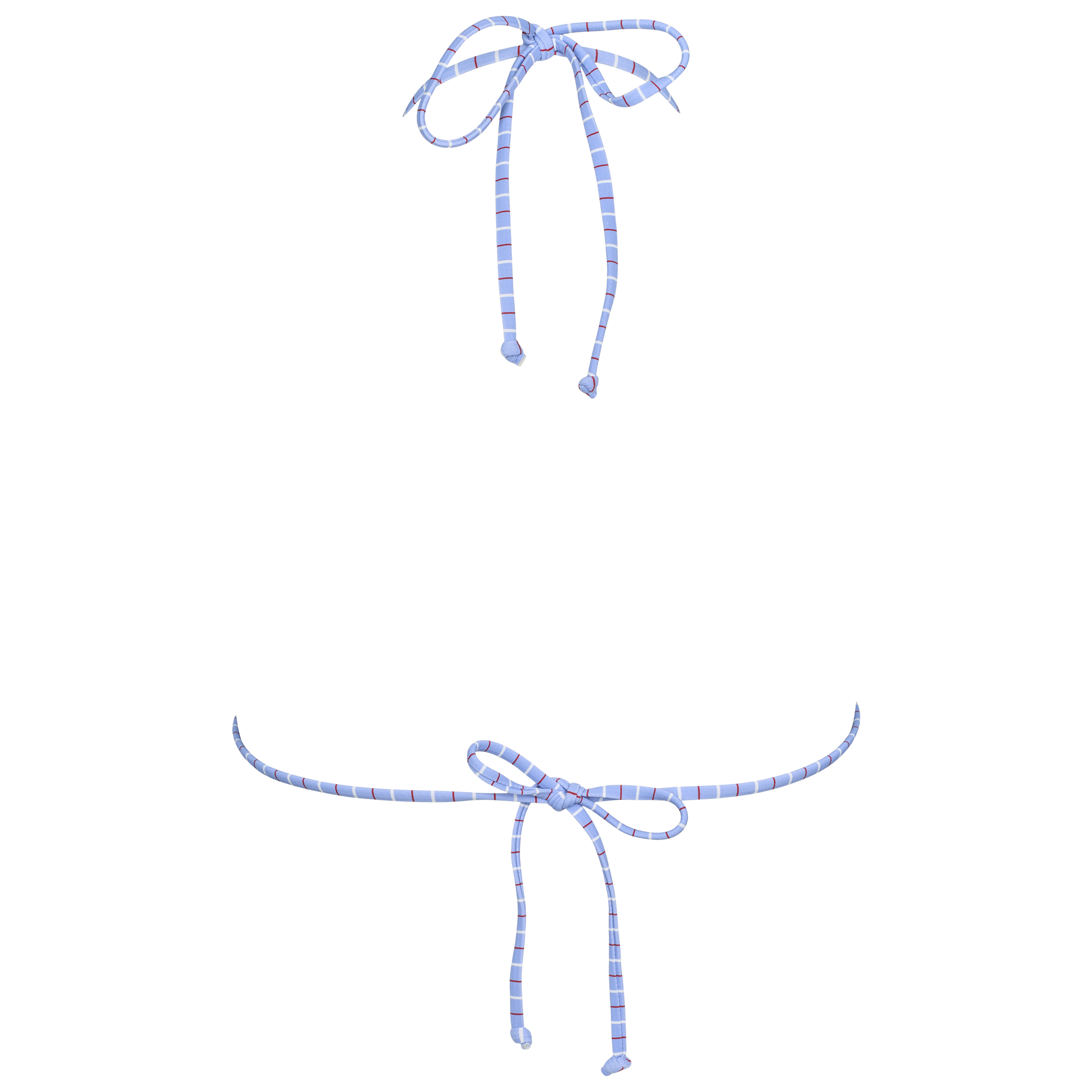 Triangle bikini bagfra med stropper