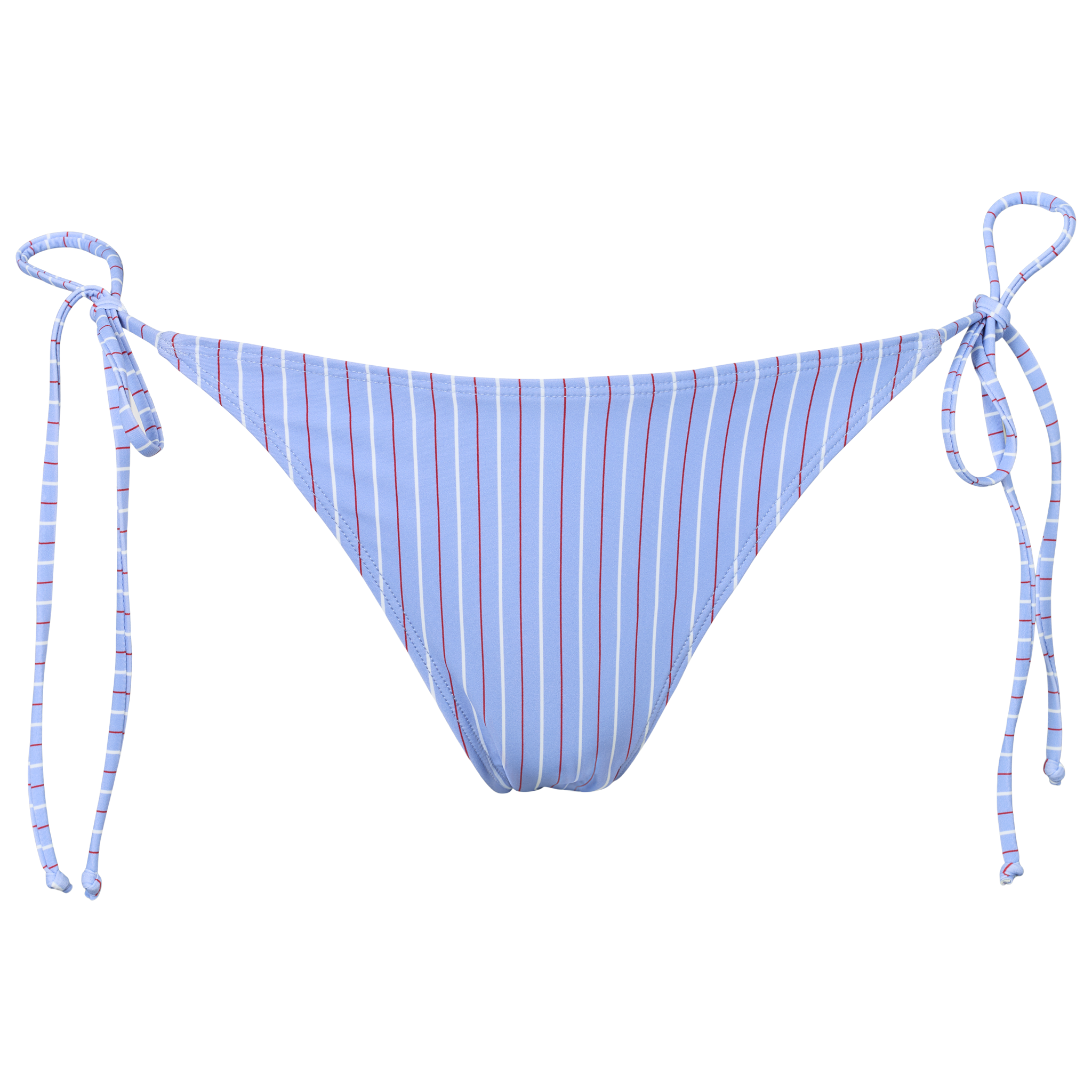 San Marino tai cord i lyseblå med tynde fine striber i rød og hvid