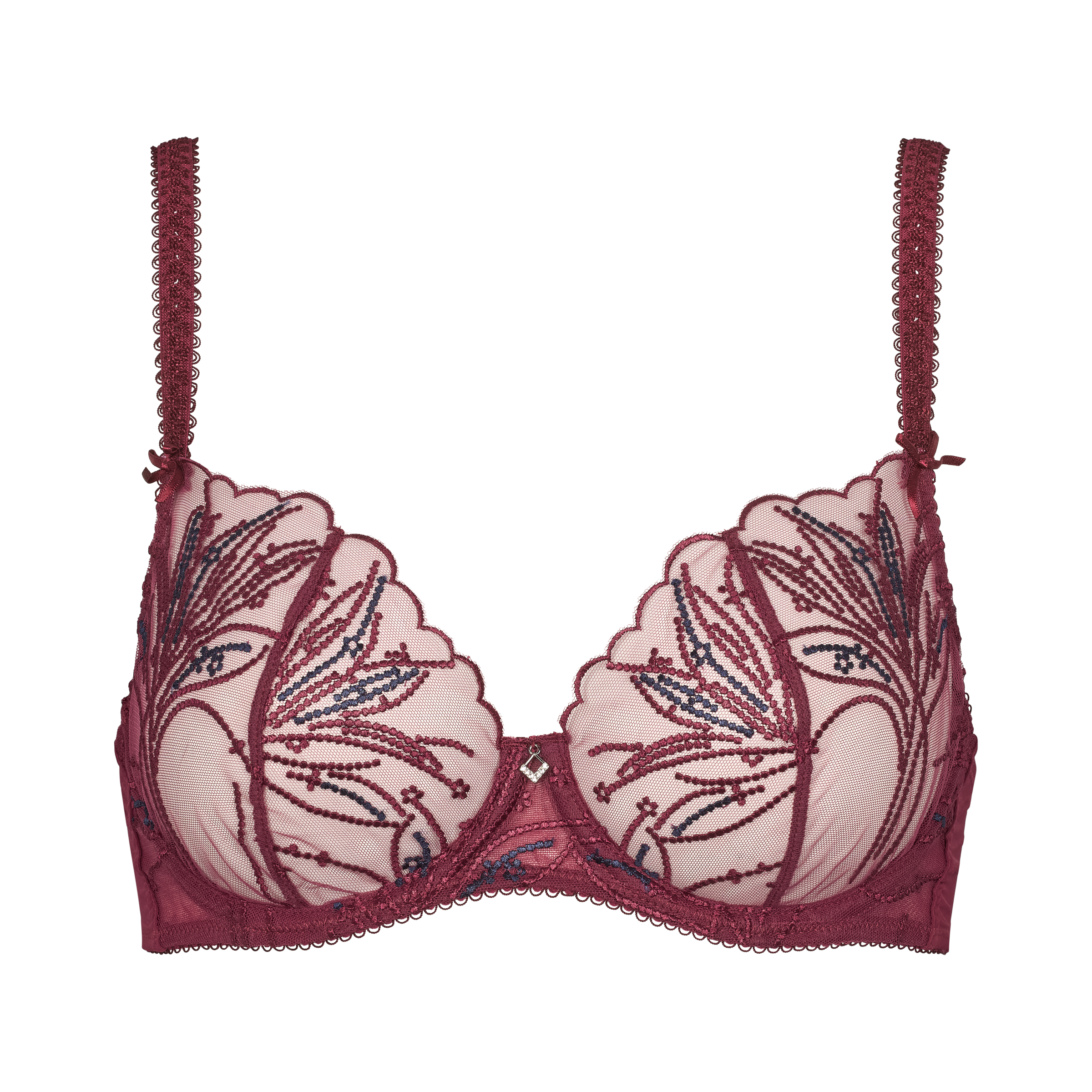 Emily wire bra Windsor Wine forfra