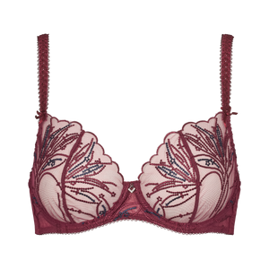 Emily wire bra Windsor Wine forfra