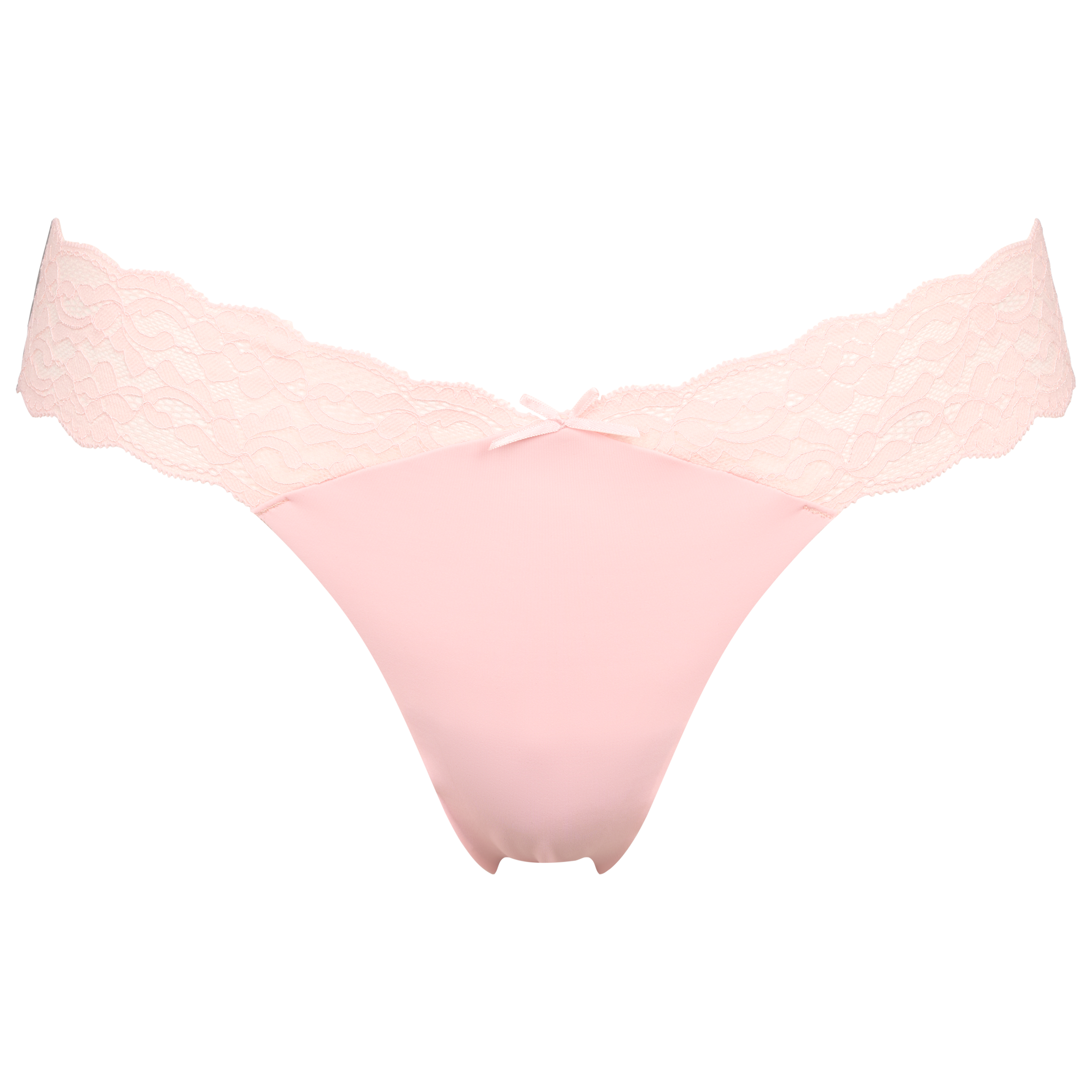 Seamless string w lace on side 3-pack - Light blue