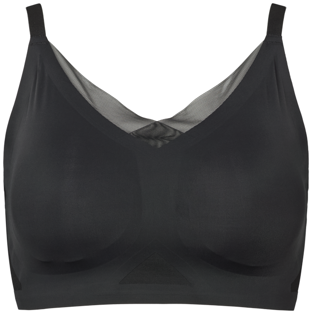 Sort seamless bh til kvinder med er større barm