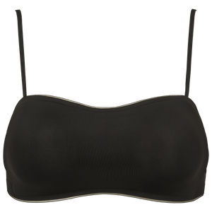 Stropløs seamless bh i sort