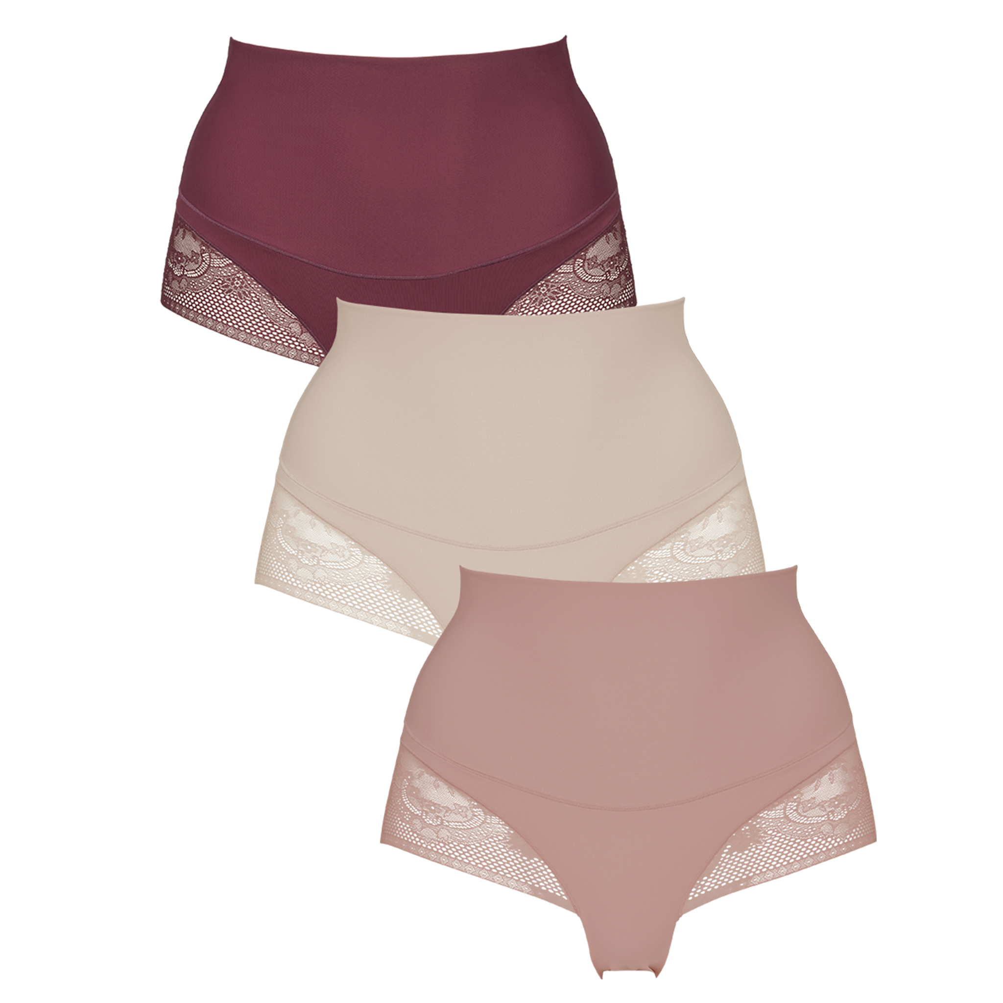 Seamless tai light shape 3-pack - Windsor wine