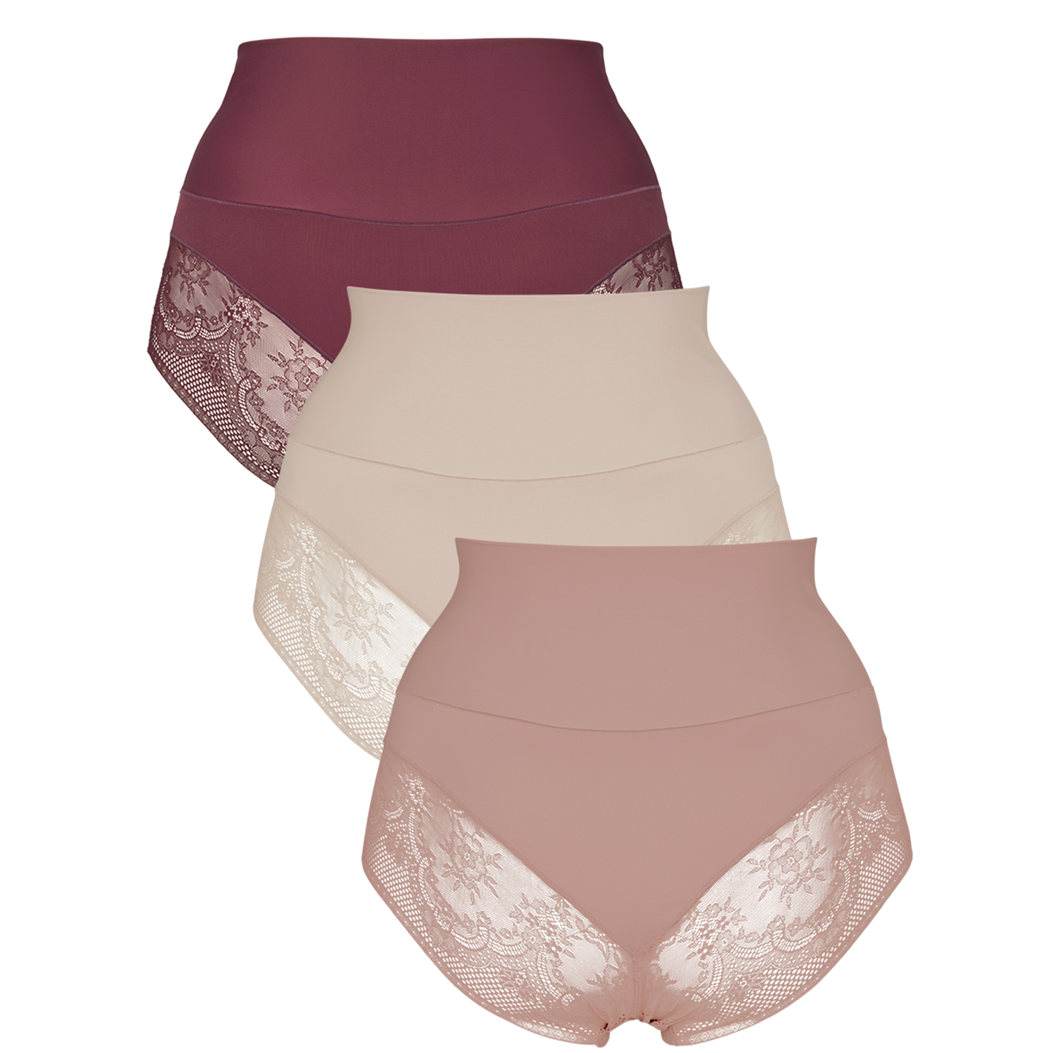 Seamless tai light shape 3-pack - Windsor wine