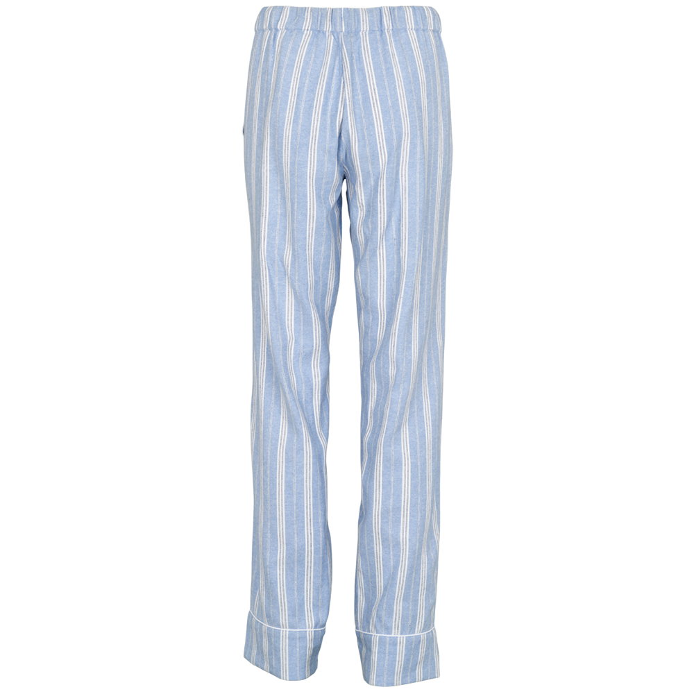 Blå stribet pyjamasbukser