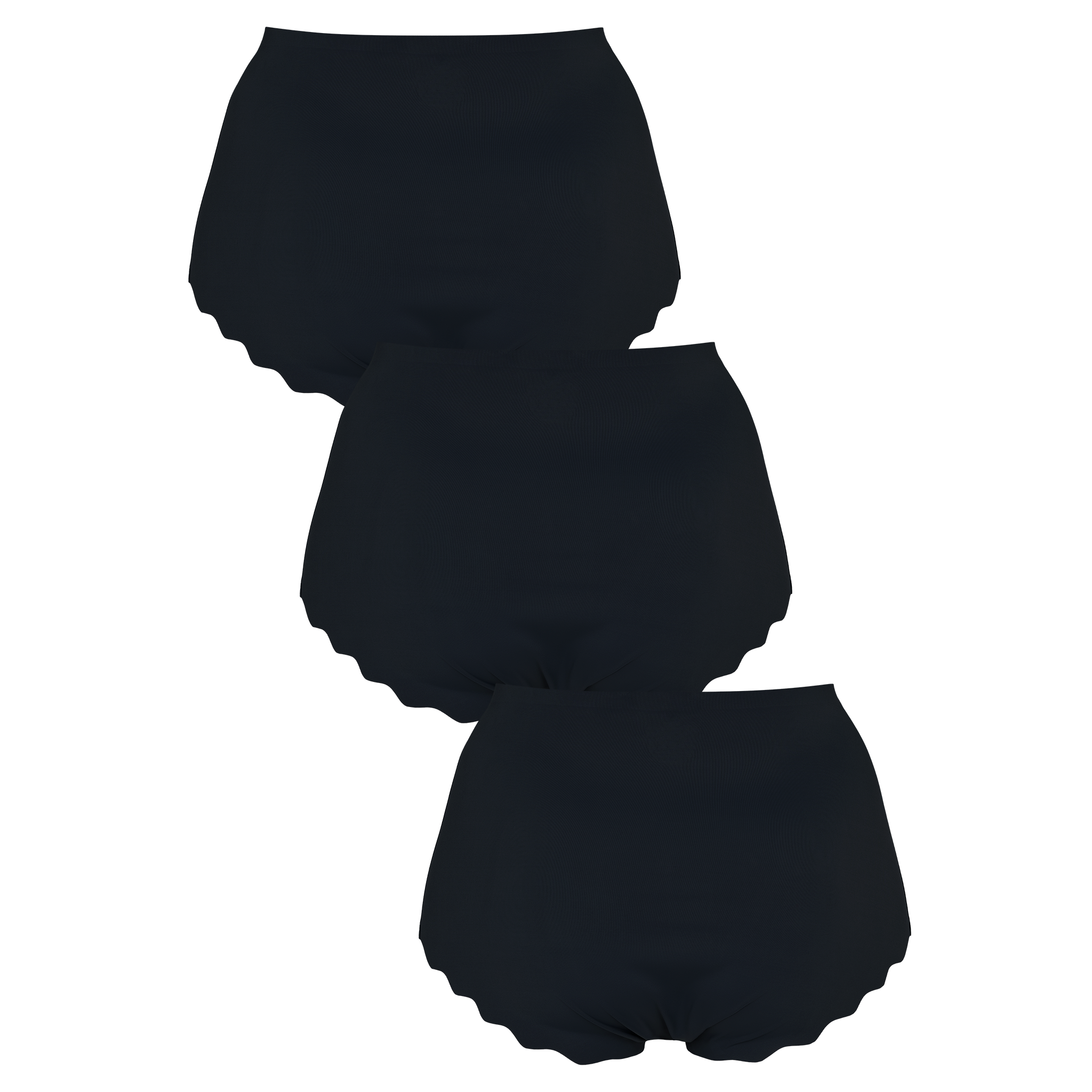 Seamless maxi 3-pack - Black