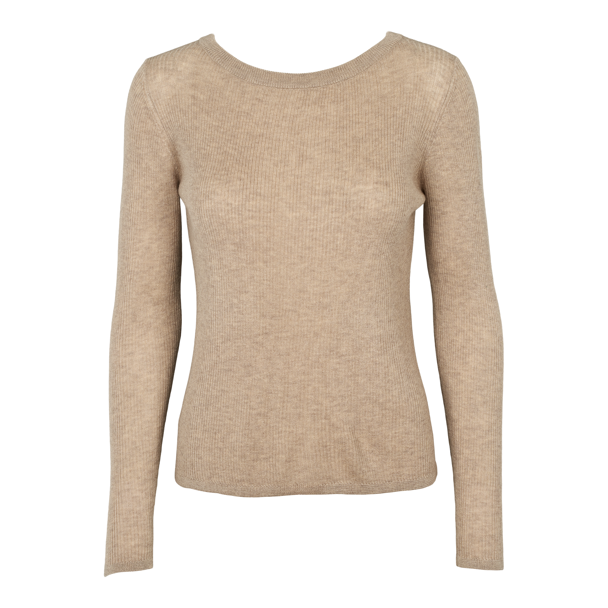 Brun strik pullover