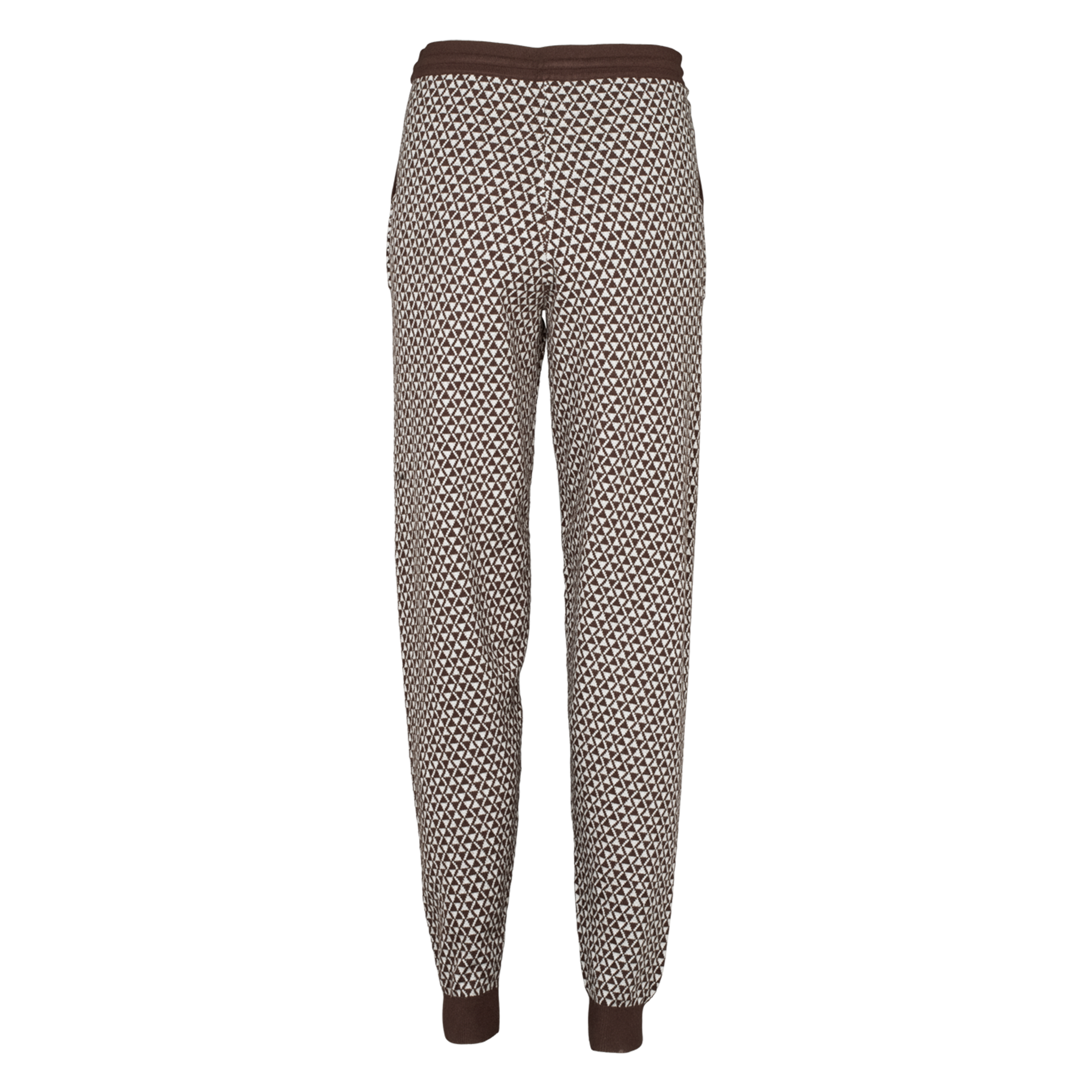 Luna pant w rib - Coffee bean