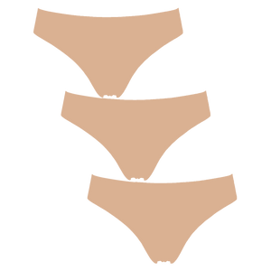 Seamless string 3-pack - Nude