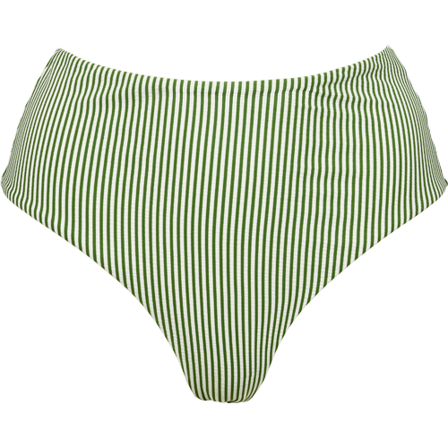 Højtaljet bikiniunderdel i grøn