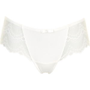 hvid string med blonde